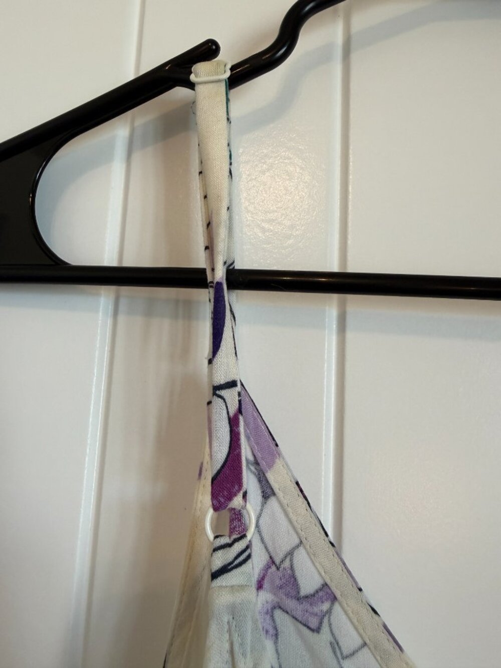 Floral spaghetti strap maxi dress, a tropical print. - Picture 3 of 7